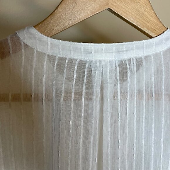 Joie Rashelda Sheer Striped Blouse - Picture 10 of 16